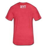 XYT Brand Fitted Cotton/Poly T-Shirt - heather red
