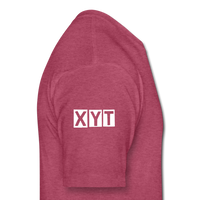 XYT Brand Fitted Cotton/Poly T-Shirt - heather burgundy