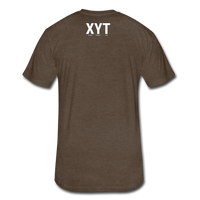 XYT Brand Fitted Cotton/Poly T-Shirt - heather espresso