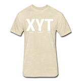 XYT Brand Fitted Cotton/Poly T-Shirt - heather cream