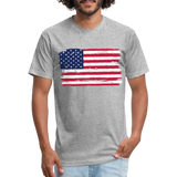 American Flag - Color - heather gray