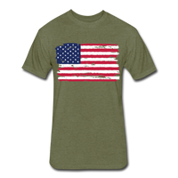 American Flag - Color - heather military green