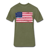 American Flag - Color - heather military green