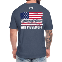 We The People... Are Pissed Off (On Back White) - heather navy