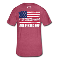 We The People... Are Pissed Off (On Back White) - heather burgundy