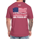 We The People... Are Pissed Off (On Back White) - heather burgundy
