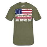 We The People... Are Pissed Off (On Back White) - heather military green