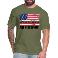 We The people... Are Pissed Off (Black) - heather military green