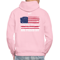 We The people... Are Pissed Off (On Back White) Hoodie - light pink