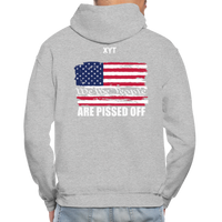 We The people... Are Pissed Off (On Back White) Hoodie - heather gray