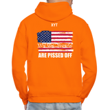 We The people... Are Pissed Off (On Back White) Hoodie - orange