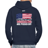 We The people... Are Pissed Off (On Back White) Hoodie - navy