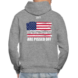We The people... Are Pissed Off (On Back White) Hoodie - graphite heather
