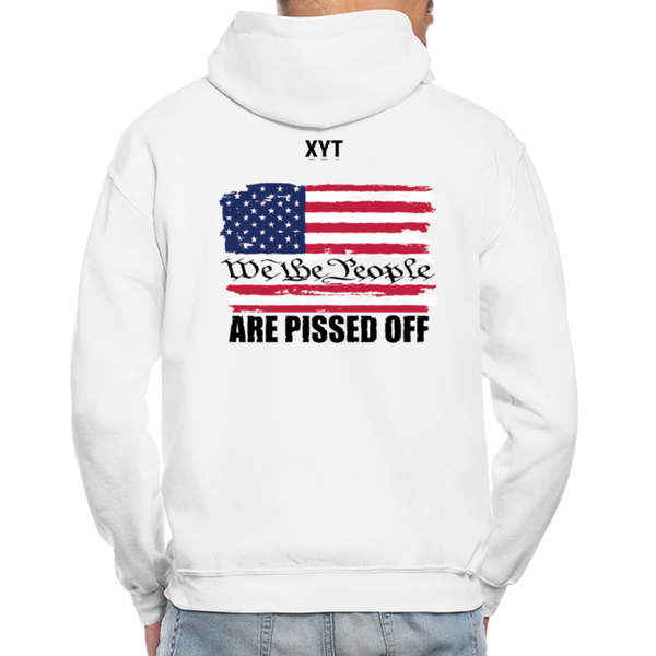 We The people... Are Pissed Off (On Back Black) Hoodie - white