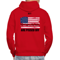 We The people... Are Pissed Off (On Back Black) Hoodie - red