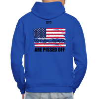 We The people... Are Pissed Off (On Back Black) Hoodie - royal blue