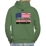 We The people... Are Pissed Off (On Back Black) Hoodie - military green