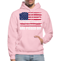We The people... Are Pissed Off (White) Hoodie - light pink