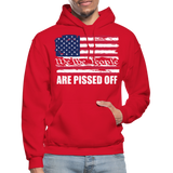 We The people... Are Pissed Off (White) Hoodie - red