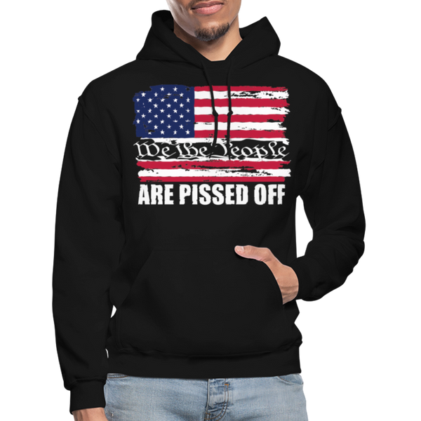 We The people... Are Pissed Off (White) Hoodie - black
