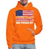 We The people... Are Pissed Off (White) Hoodie - orange