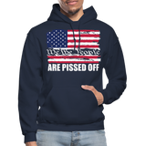 We The people... Are Pissed Off (White) Hoodie - navy