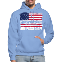We The people... Are Pissed Off (White) Hoodie - carolina blue