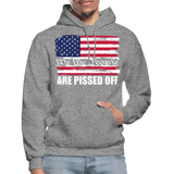 We The people... Are Pissed Off (White) Hoodie - graphite heather