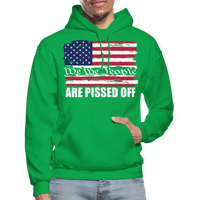 We The people... Are Pissed Off (White) Hoodie - kelly green
