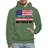 We The people... Are Pissed Off (Black) Hoodie - military green