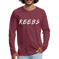 REBBS Premium Long Sleeve T-Shirt - heather burgundy