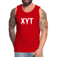 XYT Brand Premium Tank (White) - red