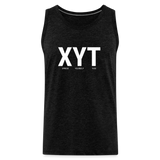 XYT Brand Premium Tank (White) - charcoal grey