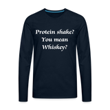 Whiskey Premium Long Sleeve T-Shirt - deep navy