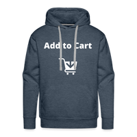 Add to Cart Premium Hoodie - heather denim