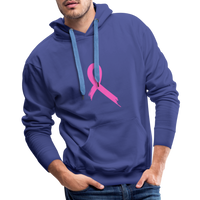 Cancer Pink Ribbon Premium Hoodie - royal blue