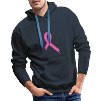 Cancer Pink Ribbon Premium Hoodie - navy