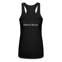 Hide & Watch Women’s Tri-Blend Racerback Tank - black
