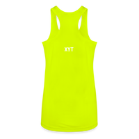 XYT Brand Women’s Tri-Blend Racerback Tank - neon yellow