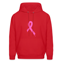 Cancer Pink Ribbon Tee (Survivor on Back) Premium Hoodie - red