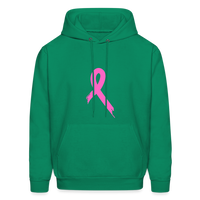 Cancer Pink Ribbon Tee (Survivor on Back) Premium Hoodie - kelly green