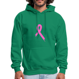 Cancer Pink Ribbon Tee (Survivor on Back) Premium Hoodie - kelly green