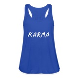 Karma Tri-Blend Racerback Tank - royal blue