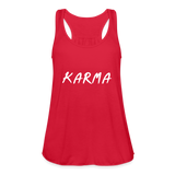 Karma Tri-Blend Racerback Tank - red