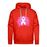 Cancer Ribbon Premium Hoodie - red