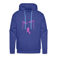 Breast Cancer Tee (Survivor on Back) Premium Hoodie - royal blue