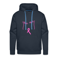 Breast Cancer Tee (Survivor on Back) Premium Hoodie - navy