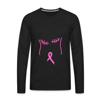 Breast Cancer Premium Long Sleeve T-Shirt - black