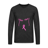 Breast Cancer Premium Long Sleeve T-Shirt - charcoal grey