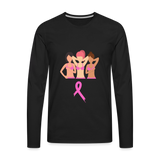 Breast Cancer Group Premium Long Sleeve T-Shirt - black